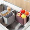 Side Wet Garbage Sink Strainer Drain Fruit Vegetable Drainer Basket Suction Cup Sponge Rack Storage Kitchen Tools Filter Shelf