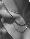 Personalized Spice Girl Versatile Titanium Steel Double Layer Necklace
