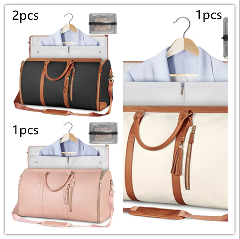 Large Capacity Travel Duffle Bag Women's Handbag Folding Suit Bag Waterproof Clothes Totes - Rokkaku 18 online shop