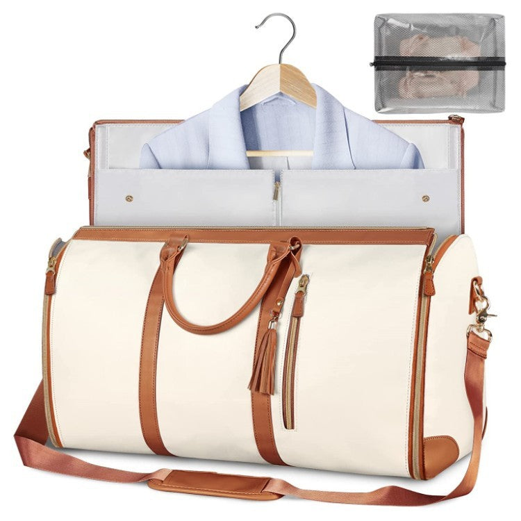 Large Capacity Travel Duffle Bag Women's Handbag Folding Suit Bag Waterproof Clothes Totes - Rokkaku 18 online shop