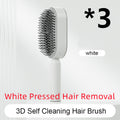 Self Cleaning Hair Brush For Women One-key Cleaning Hair Loss Airbag Massage Scalp Comb Anti-Static Hairbrush - Rokkaku 18 online shop