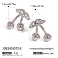 Stainless Steel Cherry Necklace Cute Earrings Ornament Women - Rokkaku 18 online shop