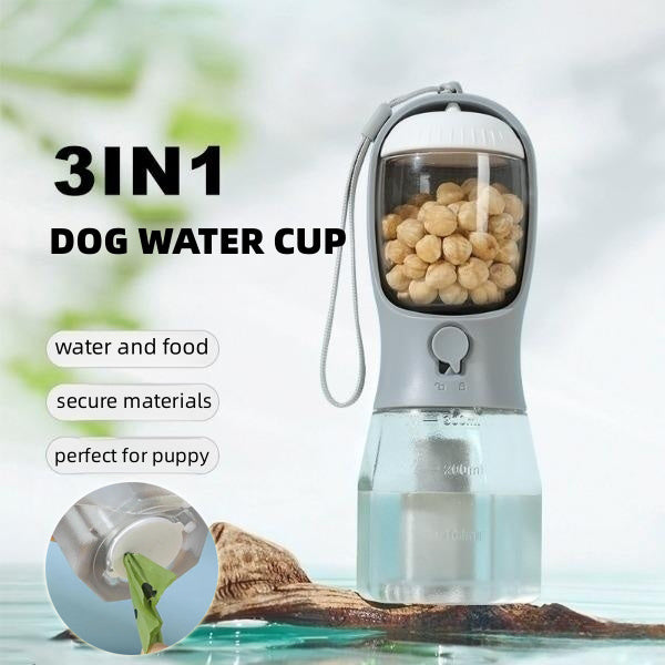 Dog Water Cup Drinking Food Garbage Bag Three-in-one Portable Small Multi-functional Pet Cups Pets Supplies - Rokkaku 18 online shop