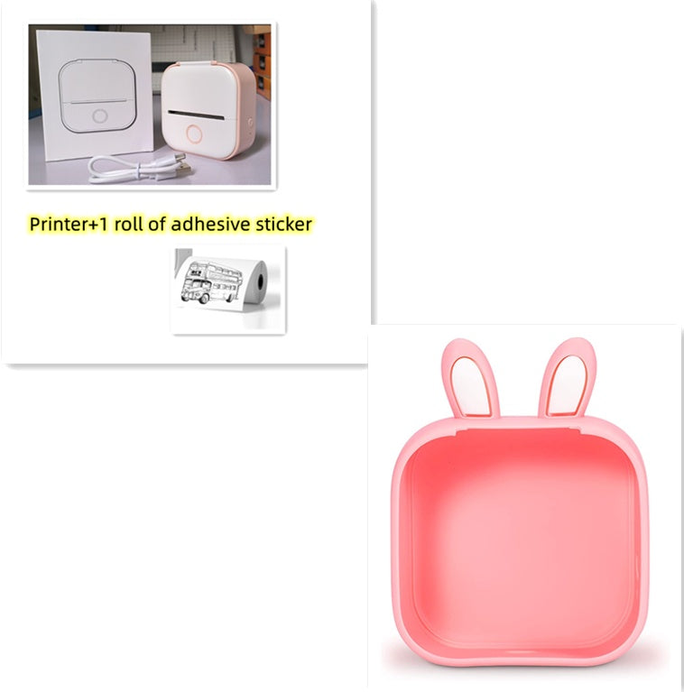 Portable Mini Thermal Label Printer Home Photo Printer Student Wrong Question Printer Bluetooth-compatible Mini Label Printer Price Tag - Rokkaku 18 online shop