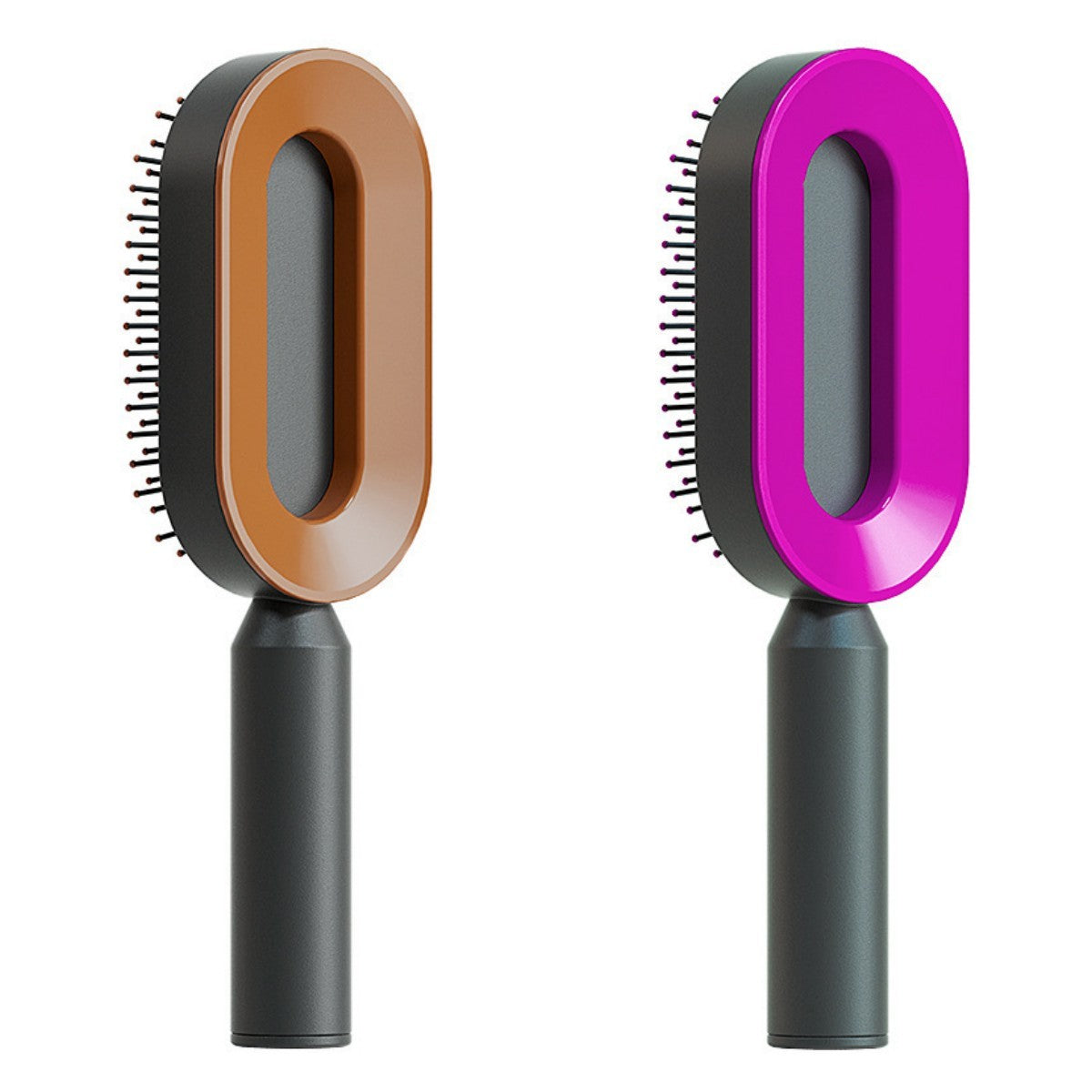 Self Cleaning Hair Brush For Women One-key Cleaning Hair Loss Airbag Massage Scalp Comb Anti-Static Hairbrush - Rokkaku 18 online shop