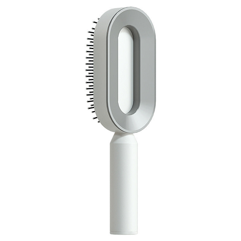 Self Cleaning Hair Brush For Women One-key Cleaning Hair Loss Airbag Massage Scalp Comb Anti-Static Hairbrush - Rokkaku 18 online shop
