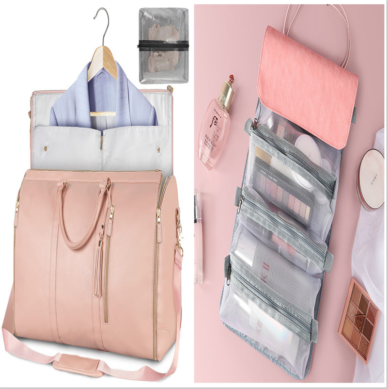 Large Capacity Travel Duffle Bag Women's Handbag Folding Suit Bag Waterproof Clothes Totes - Rokkaku 18 online shop
