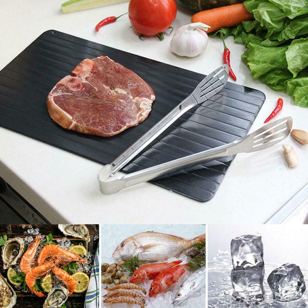 Fast Defrost Tray Fast Thaw Frozen Food Meat Fruit Quick Defrosting Plate Board Defrost Tray Thaw Master Kitchen Gadgets - Rokkaku 18 online shop