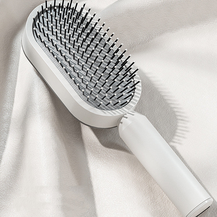 Self Cleaning Hair Brush For Women One-key Cleaning Hair Loss Airbag Massage Scalp Comb Anti-Static Hairbrush - Rokkaku 18 online shop
