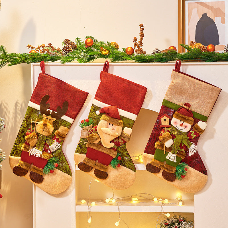 Christmas Decorations Large Cartoon Candy Bag - Rokkaku 18 online shop