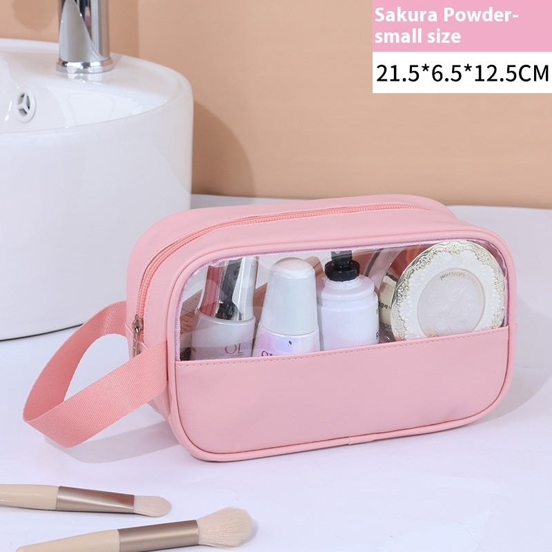 Large Capacity Cosmetic Bag Women's Transparent - Rokkaku 18 online shop