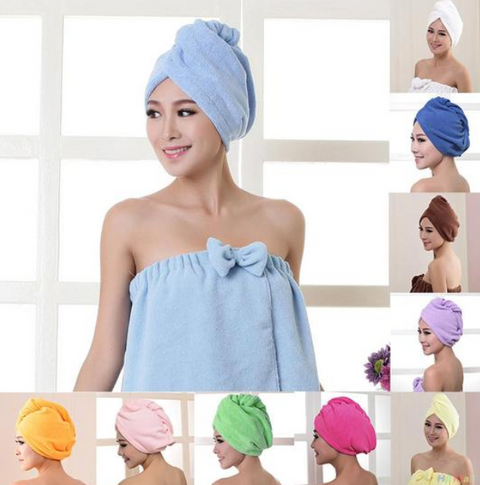 Women's Hair Dryer Cap, Absorbent Dry Hair Towel