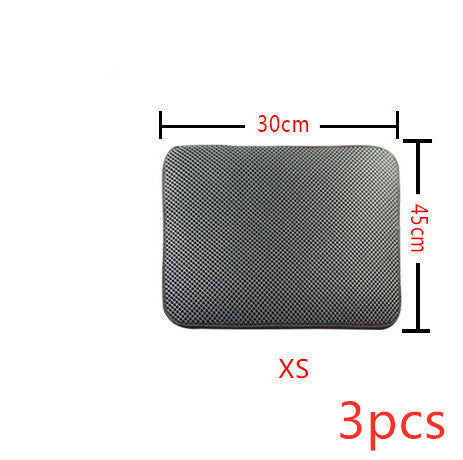 Double Layer Litter Cat Bed Pads Pet Cat Litter Mat Trapping Pets Litter Box Mat Pet Product Bed For Cats House Clean Mat - Rokkaku 18 online shop