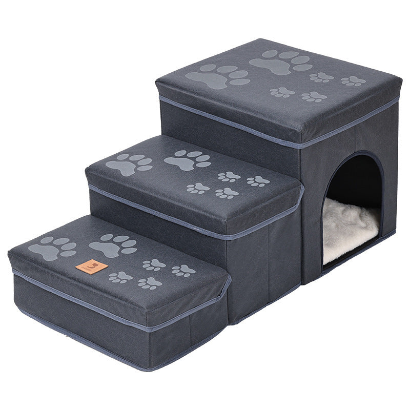 Cat Kennel Cage Multifunctional Dog Stairs Upper Bed Sofa Puppy Climbing Pet Supplies - Rokkaku 18 online shop
