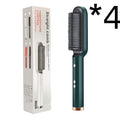 New 2 In 1 Hair Straightener Hot Comb Negative Ion Curling Tong Dual-purpose Electric Hair Brush - Rokkaku 18 online shop