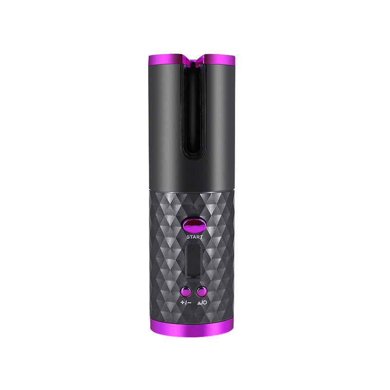 Rechargeable Automatic Hair Curler Women Portable Hair Curling Iron LCD Display Ceramic Curly Rotating Curling Wave Styer - Rokkaku 18 online shop