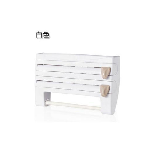4-In-1 Kitchen Roll Holder Dispenser Kitchen Foil Film Wrap Tissue Paper 4 IN 1 Kitchen Roll Holder Dispenser - Rokkaku 18 online shop