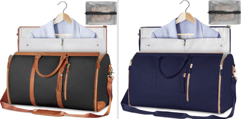 Large Capacity Travel Duffle Bag Women's Handbag Folding Suit Bag Waterproof Clothes Totes - Rokkaku 18 online shop