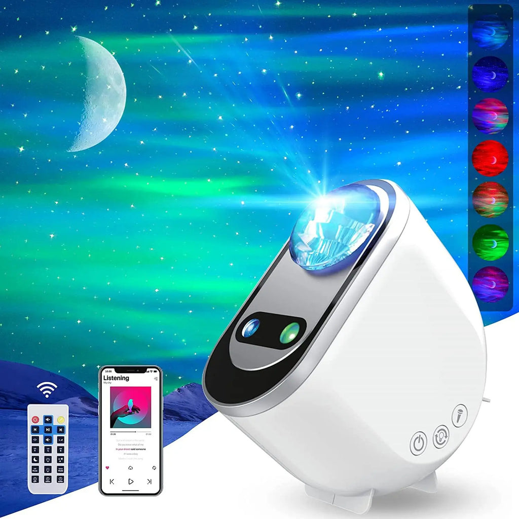 Aurora Borealis Starlight Projectors LED Galaxy Star Atmosphere Galaxy Night Light Home Bedroom Sky Moon Lamp Room Decor Gift - Rokkaku 18 online shop