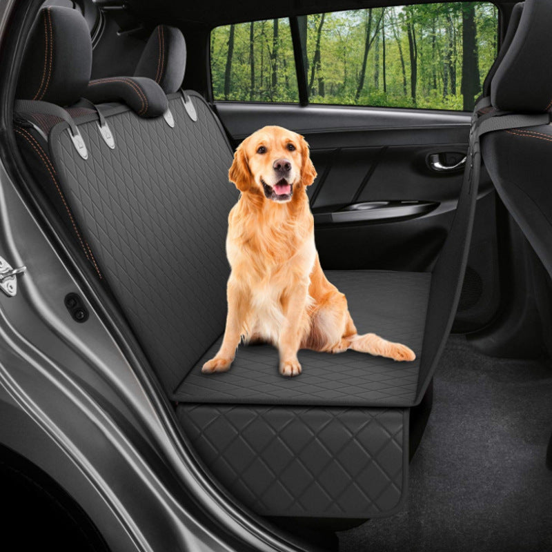Dog Car Seat Cover View Mesh Pet Carrier Hammock Safety Protector Car Rear Back Seat Mat With Zipper And Pocket For Travel - Rokkaku 18 online shop