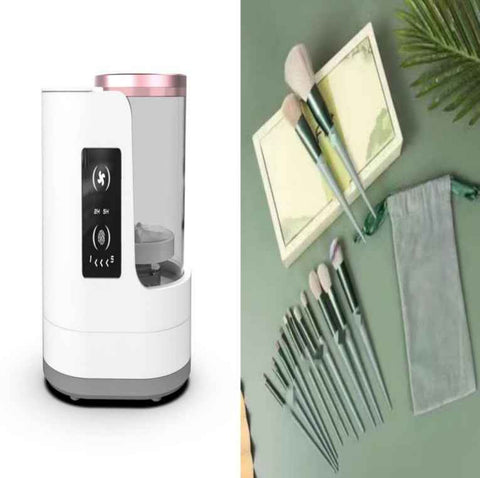 Electric Makeup Brush Cleaner Rechargeable Makeup Brushes Cleaning Tool Automatic Makeup Brush Cleaning Stand Device