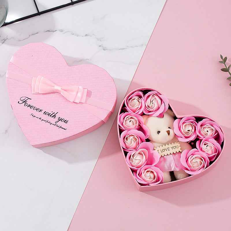 Heart-shaped Rose Red Gift Box New Year Christmas Gift Box Valentine's Day Christmas Gift Mother's Day Birthday Gift