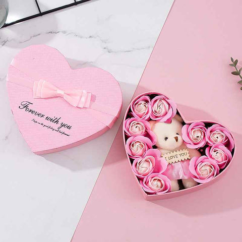 Heart-shaped Rose Red Gift Box New Year Christmas Gift Box Valentine's Day Christmas Gift Mother's Day Birthday Gift