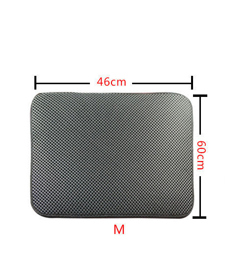 Double Layer Litter Cat Bed Pads Pet Cat Litter Mat Trapping Pets Litter Box Mat Pet Product Bed For Cats House Clean Mat - Rokkaku 18 online shop