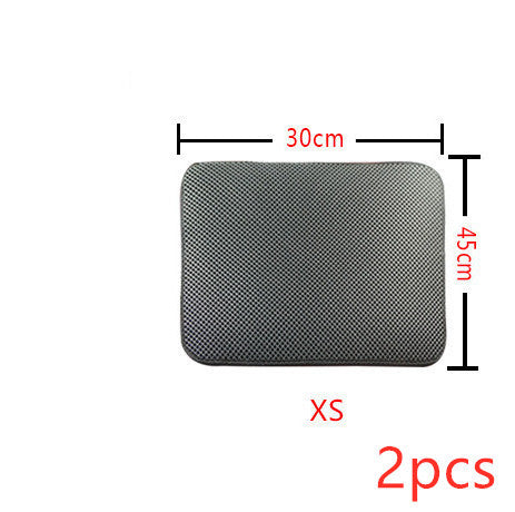 Double Layer Litter Cat Bed Pads Pet Cat Litter Mat Trapping Pets Litter Box Mat Pet Product Bed For Cats House Clean Mat - Rokkaku 18 online shop
