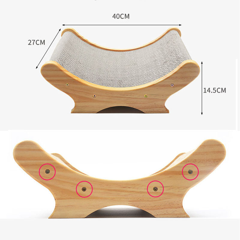U-shaped bed cat toy cat paw grinder - Rokkaku 18 online shop