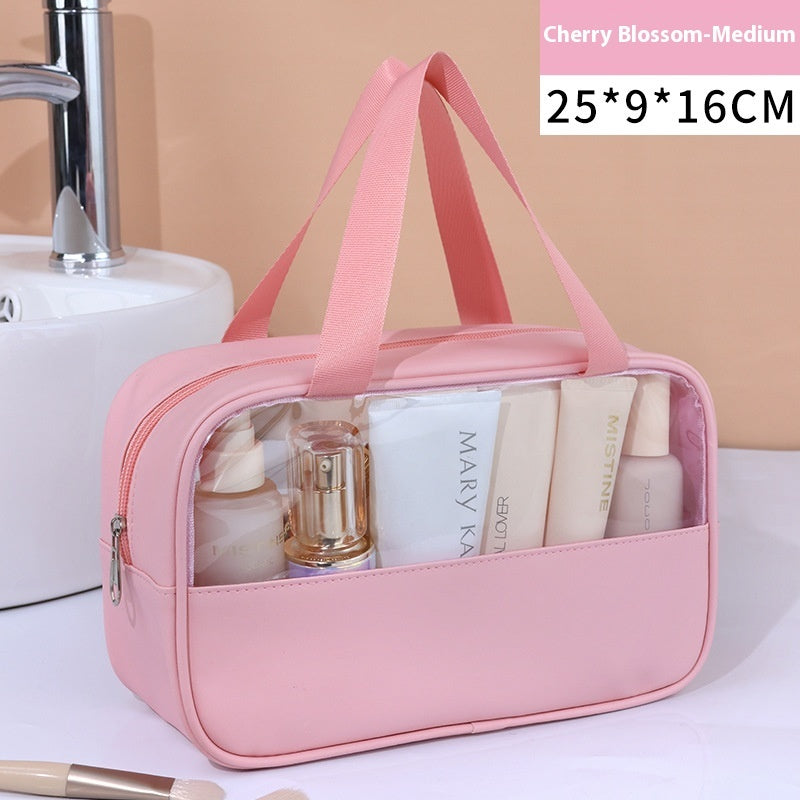 Large Capacity Cosmetic Bag Women's Transparent - Rokkaku 18 online shop