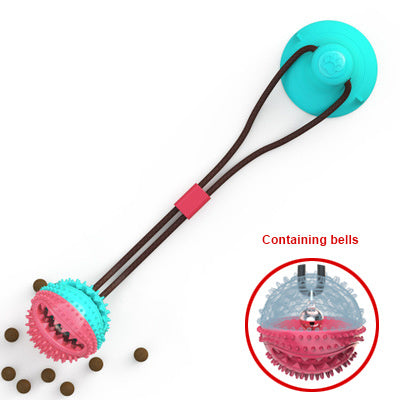 Dog Toys Silicon Suction Cup Tug Interactive Dog Ball Toy For Pet Chew Bite Tooth Cleaning Toothbrush Feeding Pet Supplies - Rokkaku 18 online shop