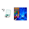 Retro Turntable Speaker Wireless Bluetooth-compatible 5.0 Vinyl Record Player Stereo Sound With White Noise RGB Projection Lamp Effect - Rokkaku 18 online shop