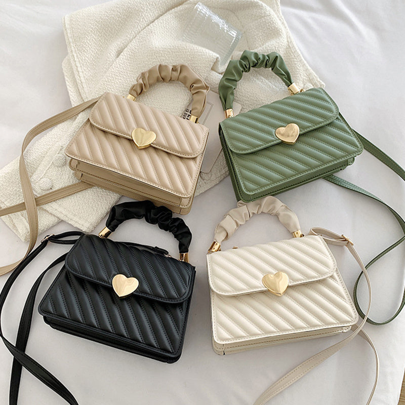 Women Handbags Fashion Chain Shoulder Bags With Love Metal Design - Rokkaku 18 online shop