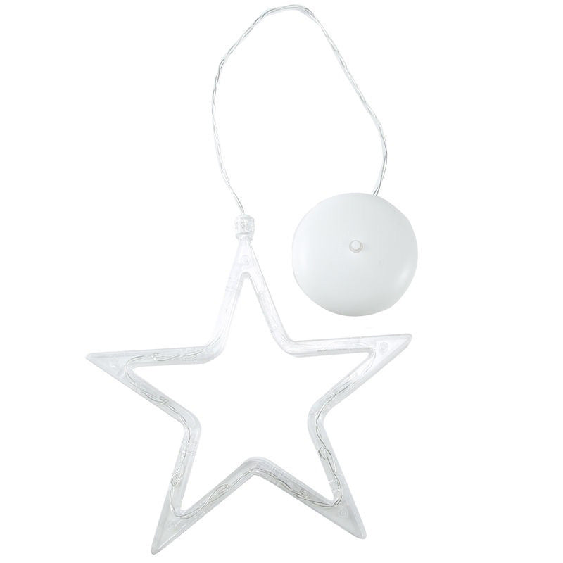 Christmas LED Suction Cup Chandelier Santa Claus Elk Snowman Lights Holiday Party Window Decor Lamps Battery Powered - Rokkaku 18 online shop
