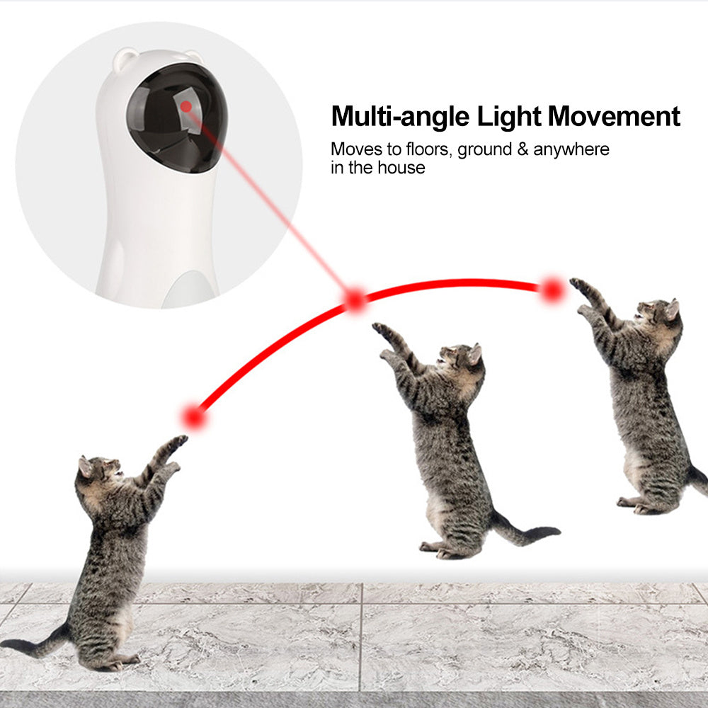 Automatic Laser Cat Toy Bear Laser Cat Toy LED Red Laser Cat Cat Toy - Rokkaku 18 online shop