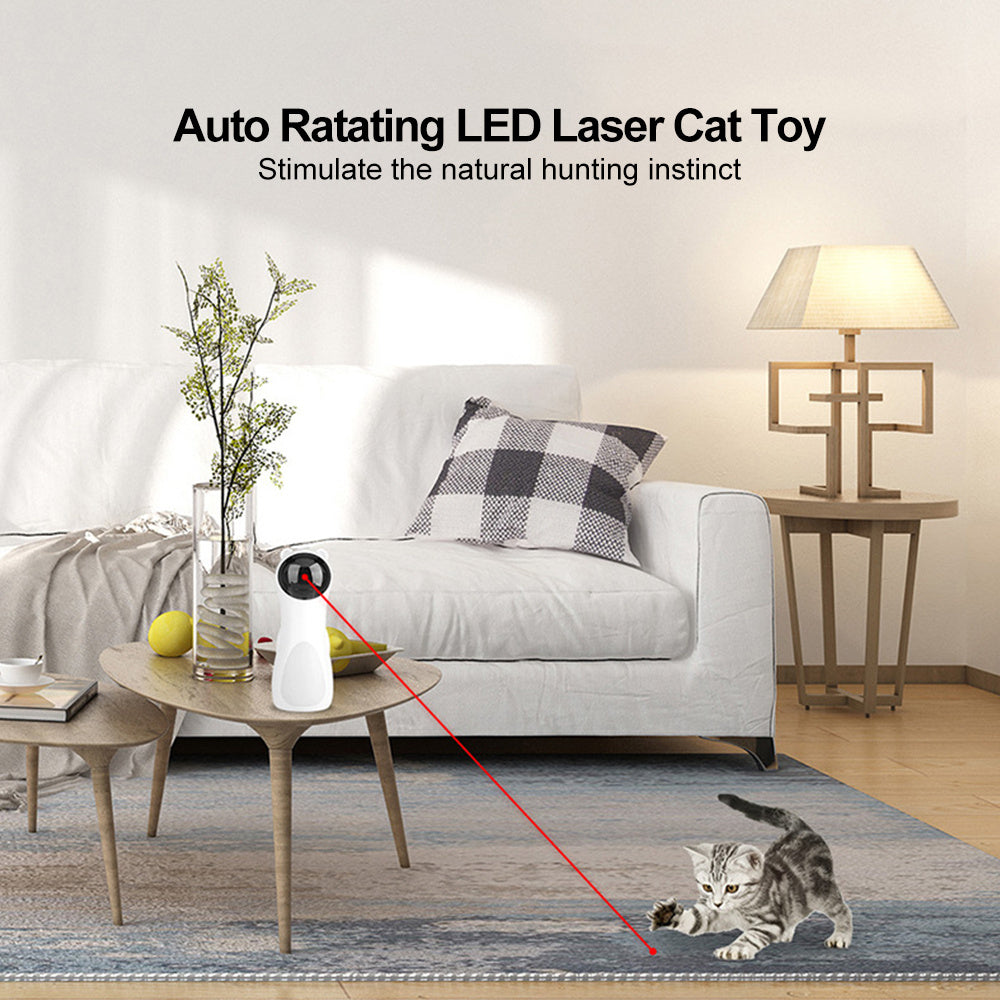 Automatic Laser Cat Toy Bear Laser Cat Toy LED Red Laser Cat Cat Toy - Rokkaku 18 online shop