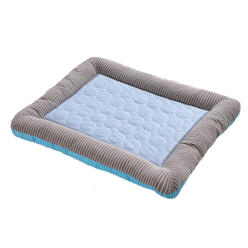 Pet Cooling Pad Bed For Dogs Cats Puppy Kitten Cool Mat Pet Blanket Ice Silk Material Soft For Summer Sleeping  Blue Breathable - Rokkaku 18 online shop