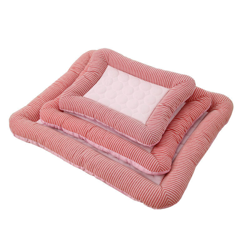 Pet Cooling Pad Bed For Dogs Cats Puppy Kitten Cool Mat Pet Blanket Ice Silk Material Soft For Summer Sleeping  Blue Breathable - Rokkaku 18 online shop