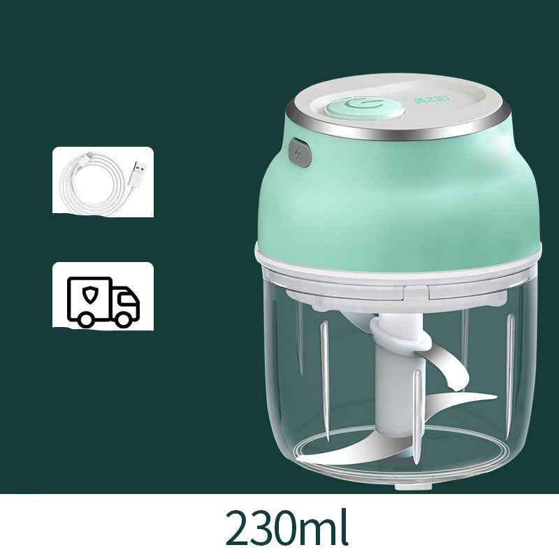 Portable Electric Mini Garlic Cutter Masher Vegetable Fruit Meat Food Chopper Grinder - Rokkaku 18 online shop