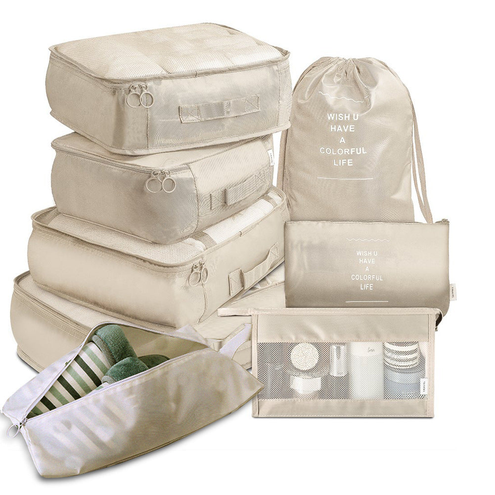 8-piece Set Luggage Divider Bag Travel Storage Clothes Underwear Shoes Organizer Packing Cube Bag - Rokkaku 18 online shop