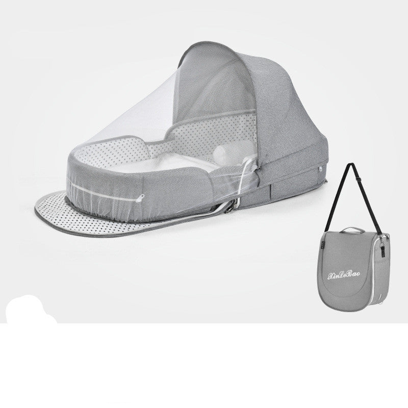 Baby Crib Multifunctional Folding Newborn Nest Toddler Bed Portable Sun Protection Mosquito Net Infant Camping Bed Travel Cot - Rokkaku 18 online shop