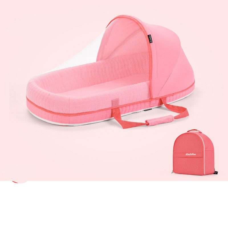 Baby Crib Multifunctional Folding Newborn Nest Toddler Bed Portable Sun Protection Mosquito Net Infant Camping Bed Travel Cot - Rokkaku 18 online shop