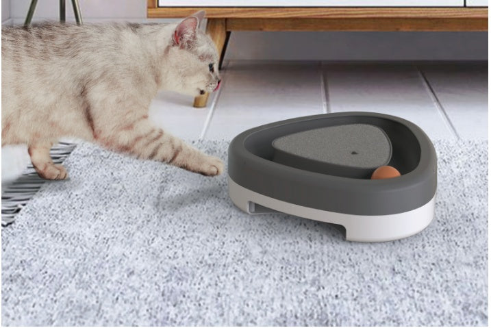 Pet Cat Self-hey Toy Smart Funny Cat Triangle Turntable Electric Toy Cat Scratcher - Rokkaku 18 online shop