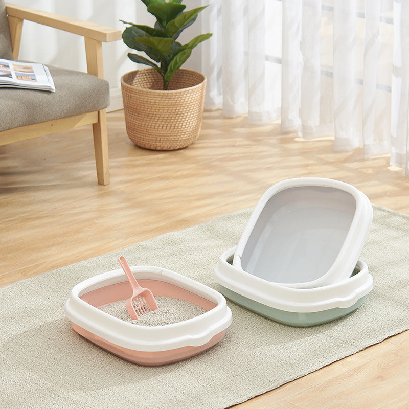 Large Cat Litter Box Detachable Anti-splashing Cat Litter Box Cat Pet Supplies - Rokkaku 18 online shop