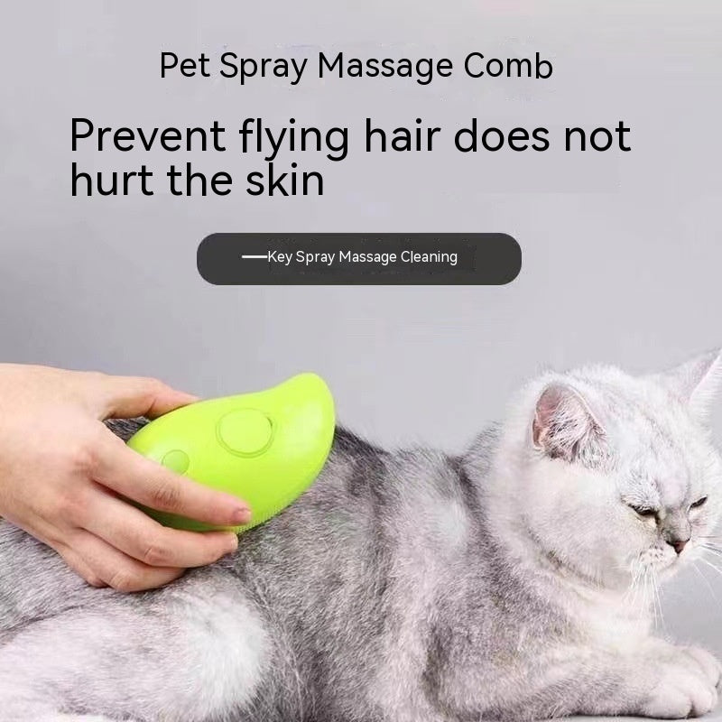 3 In 1 Cat Steam Brush Steamy Dog Brush Electric Spray Cat Hair Brushes For Massage Pet Grooming Comb Hair Removal Combs - Rokkaku 18 online shop