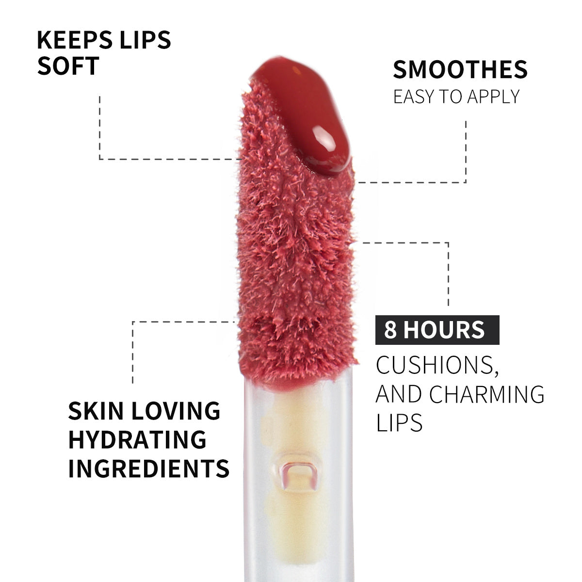 PHOFAY Rose Blooming Hydrating Lip Gloss - Rokkaku 18 online shop