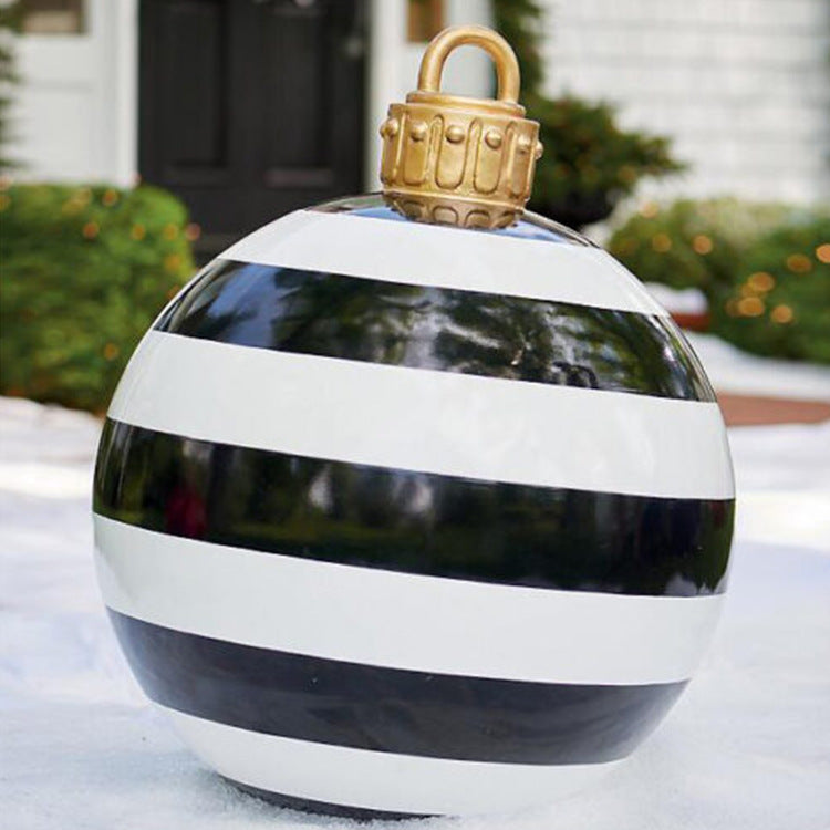 Christmas Ornament Ball Outdoor Pvc 60CM Inflatable Decorated Ball PVC Giant Big Large Balls Xmas Tree Decorations Toy Ball - Rokkaku 18 online shop