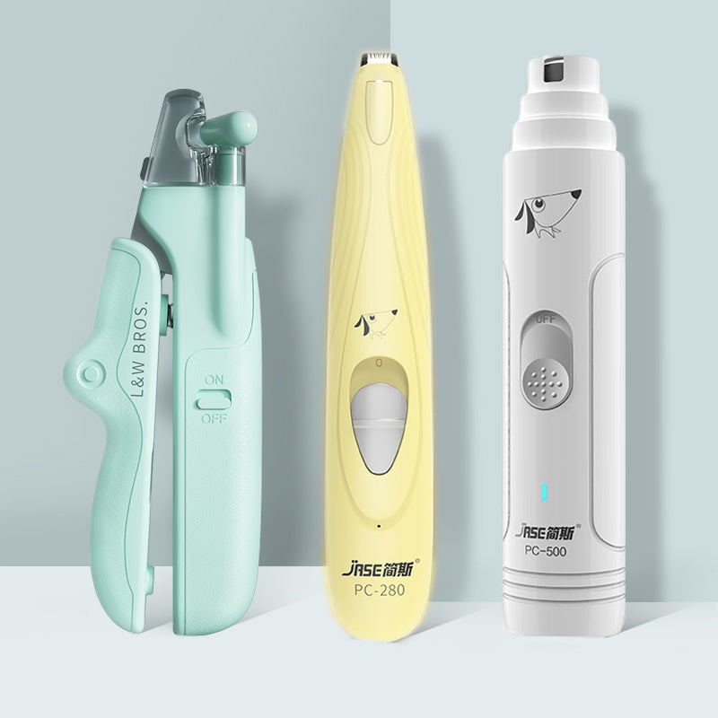 Pet Nail Clippers With LED Light Dogs Cat Nail Scissors Professional Trimmer Tool Care Grooming Supplies - Rokkaku 18 online shop