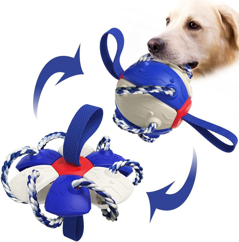Interactive Dog Football Soccer Ball With Tabs Inflated Training Toy Outdoor Border Collie Balls Pet Products - Rokkaku 18 online shop